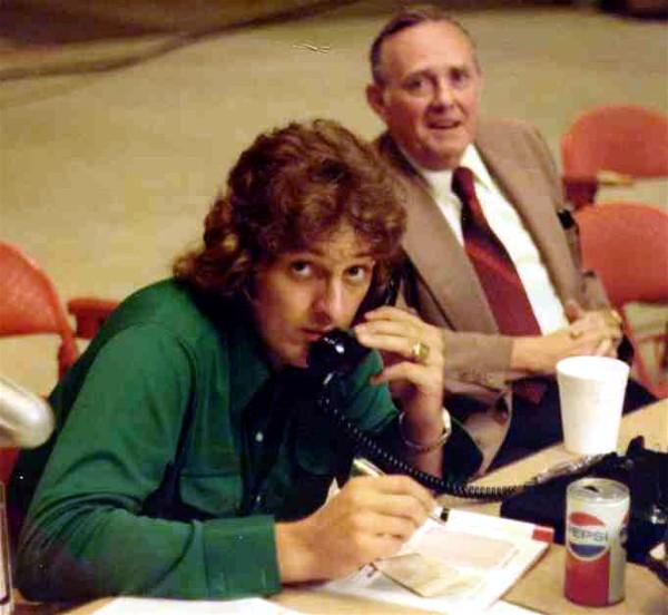 Danny McGibbeny and his father, Post-Gazette
sports writer Dan McGibbeny, in 1974.