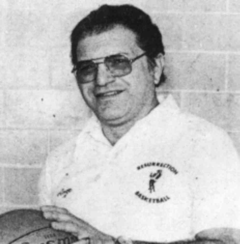 Coach Angelo Masullo Sr at Resurrection.