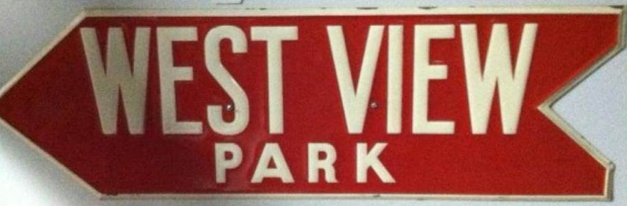 Sign Pointing the way to West View Park.