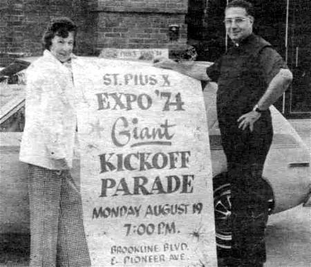 Reverend Marpes and
 the St. Pius Expo - 1974