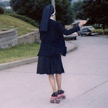 After 35 years of faithful service to
the parish, the Loreto sisters skated
on to their next assignment in 1996.