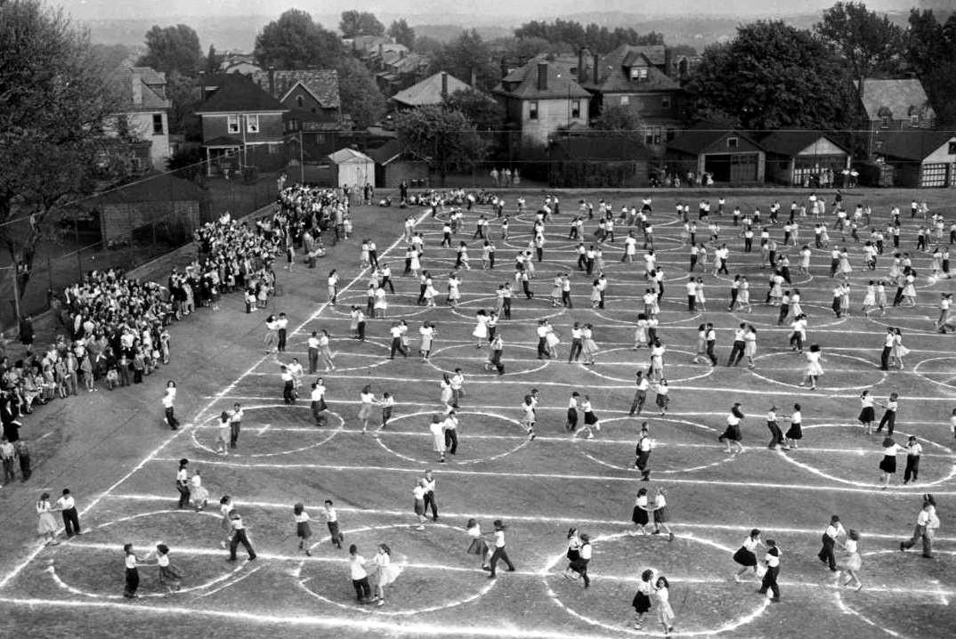 Brookline Elementary Square Dance - Spring of 1947