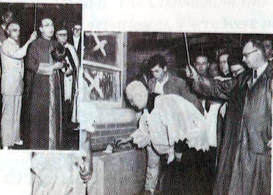St. Pius X laying of the cornerstone - August 1955