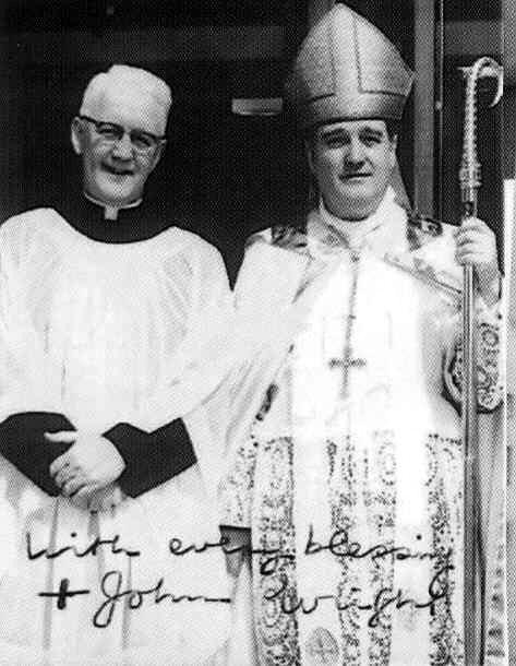 Father Patrick Cullen and Cardinal John Wright