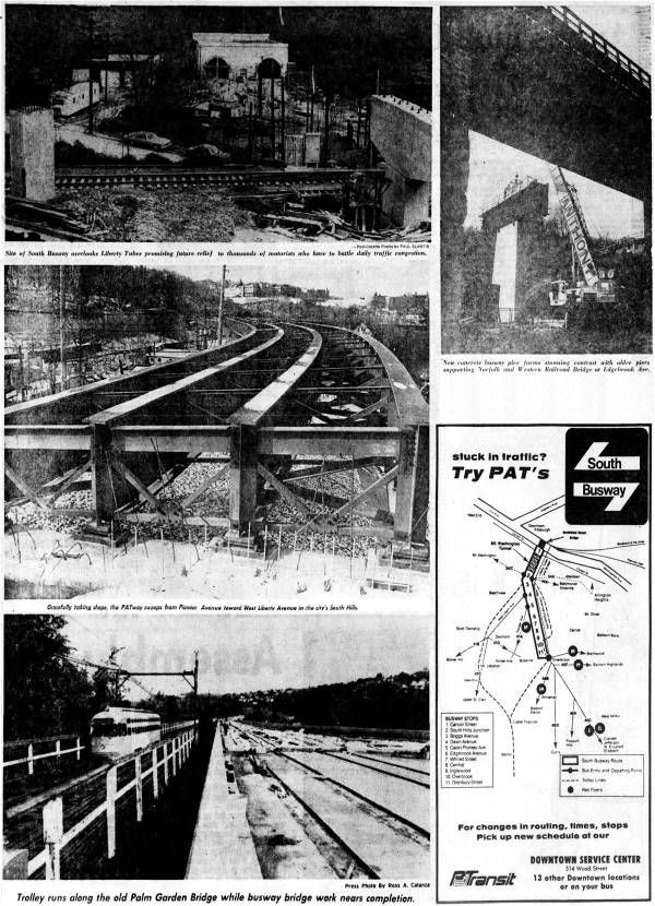 Building the South Busway (1975-1977).