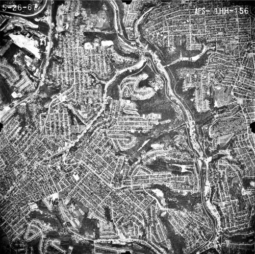 Aerial View of Brookline - 1967
