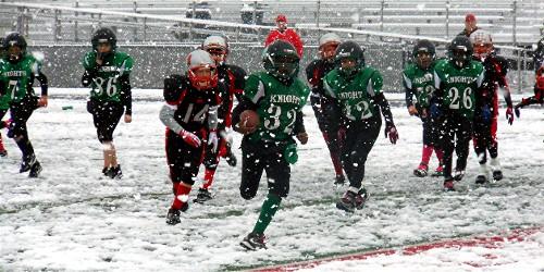 Brookline Knights Football Action - 10/29/11