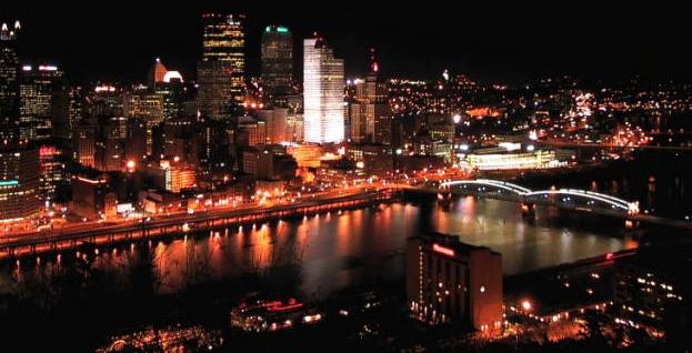 Pittsburgh at night