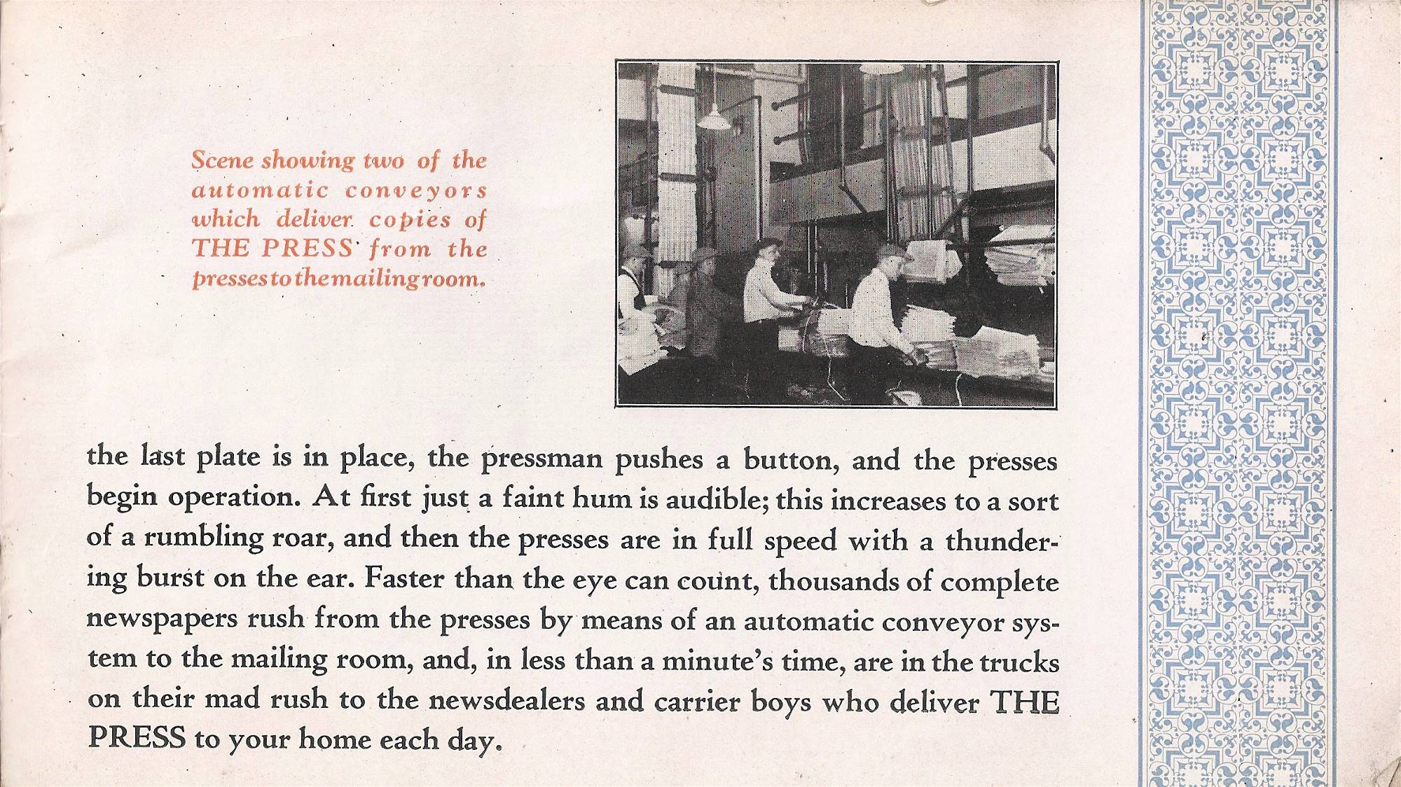 Delivering the Pittsburgh Press in 1957.